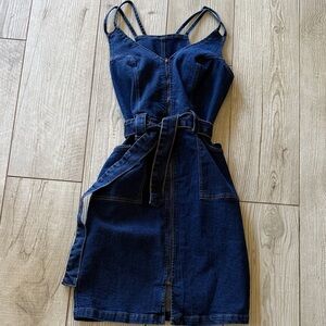VENUS Dark Blue Denim Dress